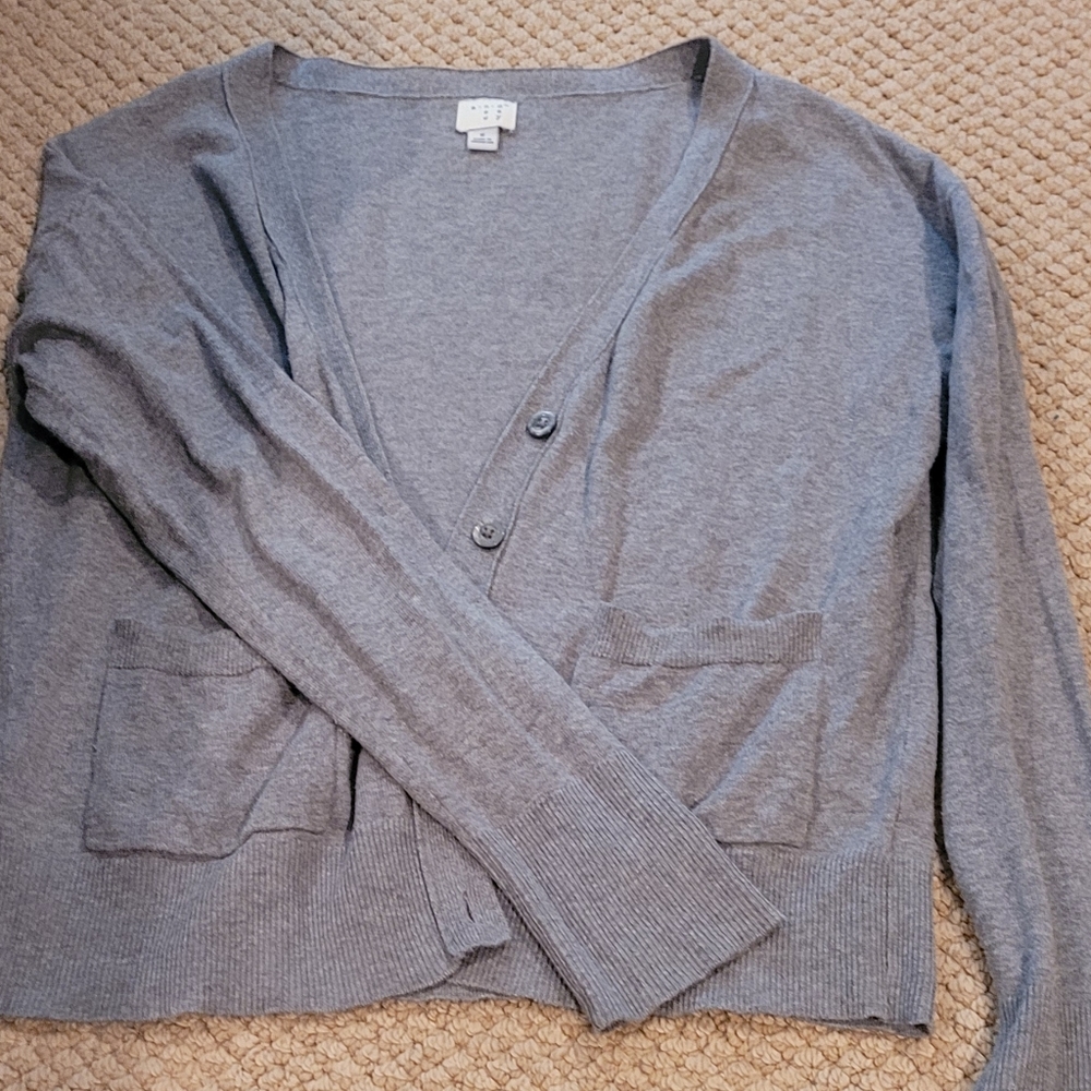 Target gray cardigan